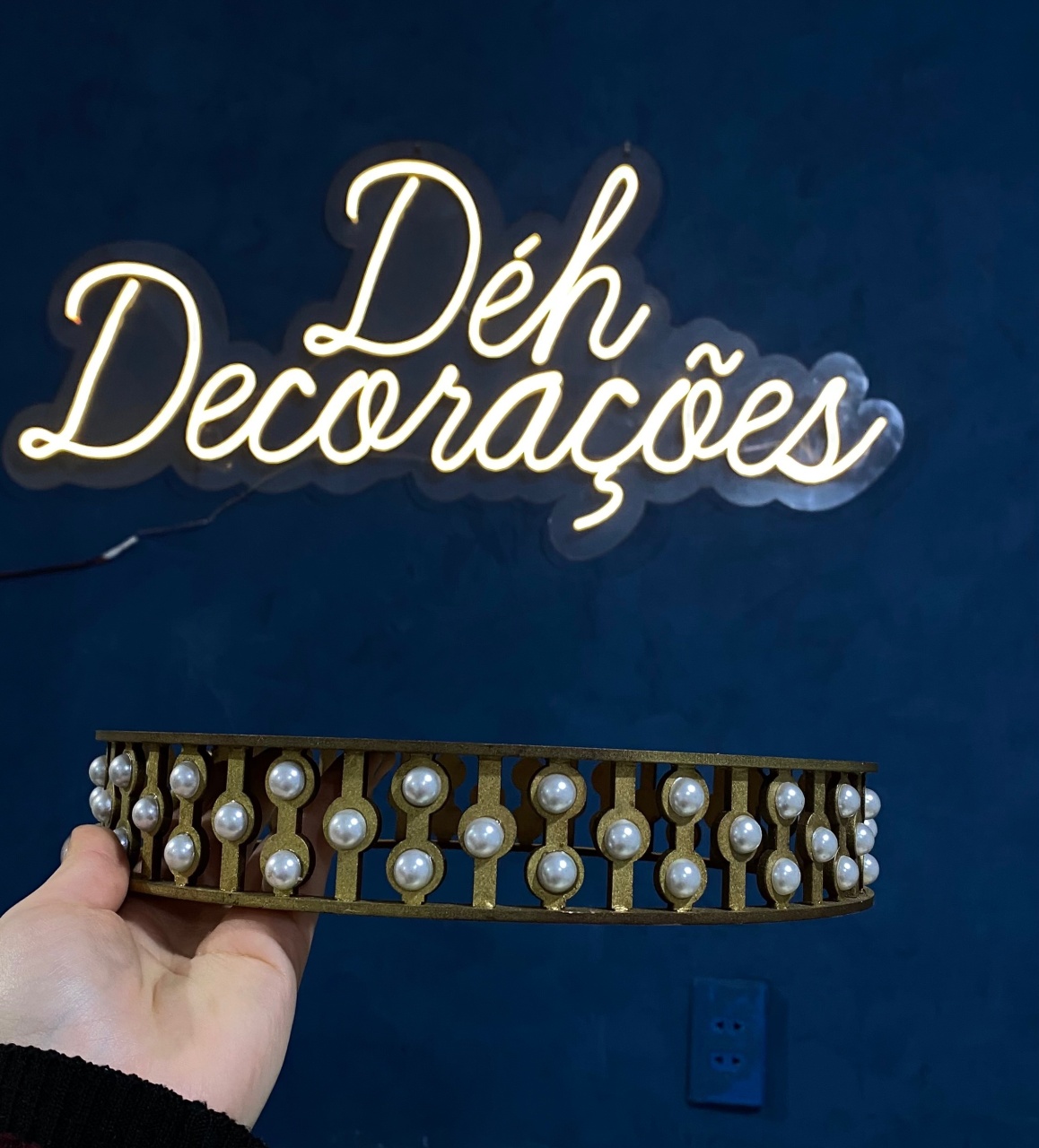 Bandeja Dourada M - Déh Decorações 