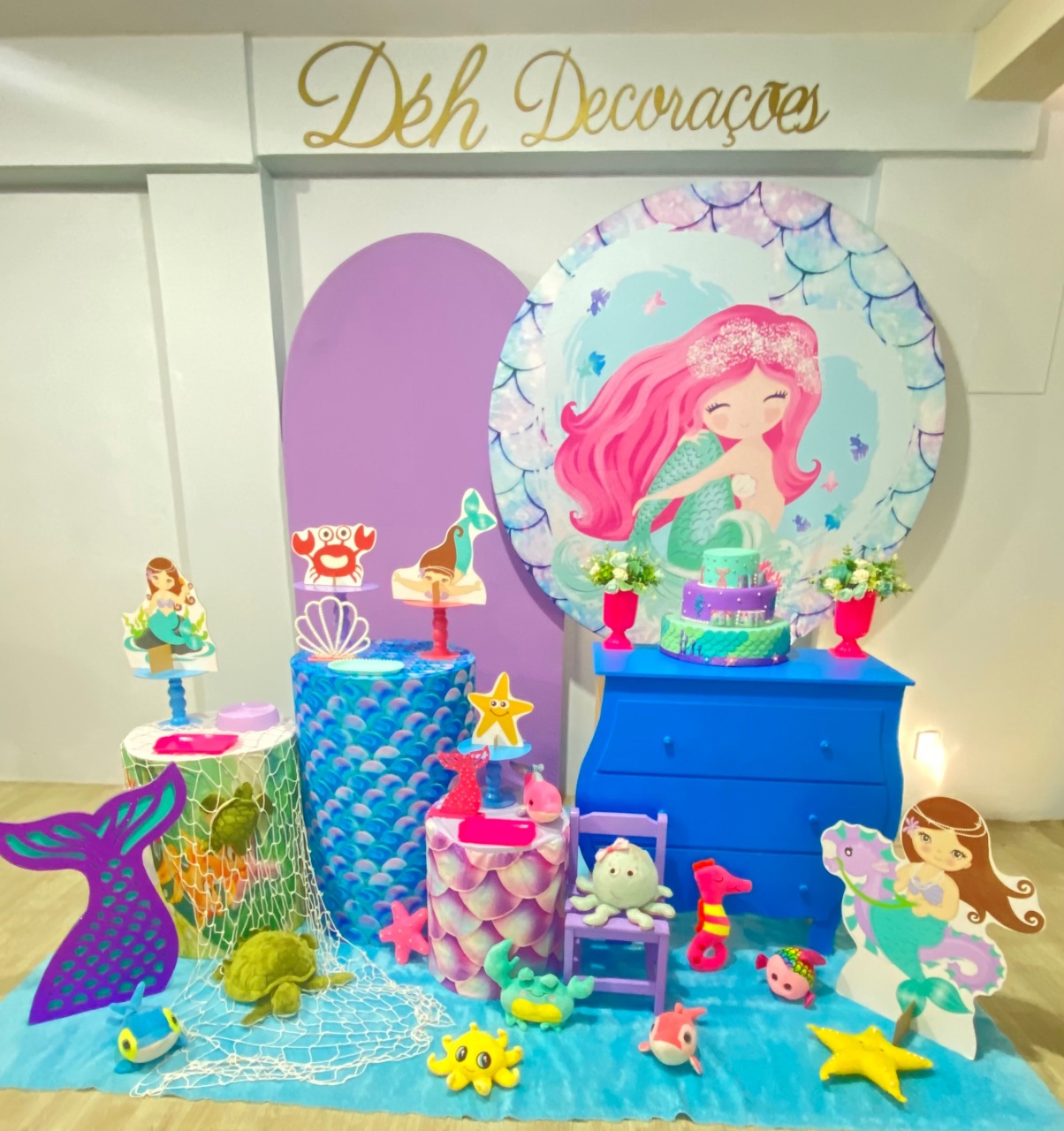 Sereia Luxo (Kit 4) - Déh Decorações 