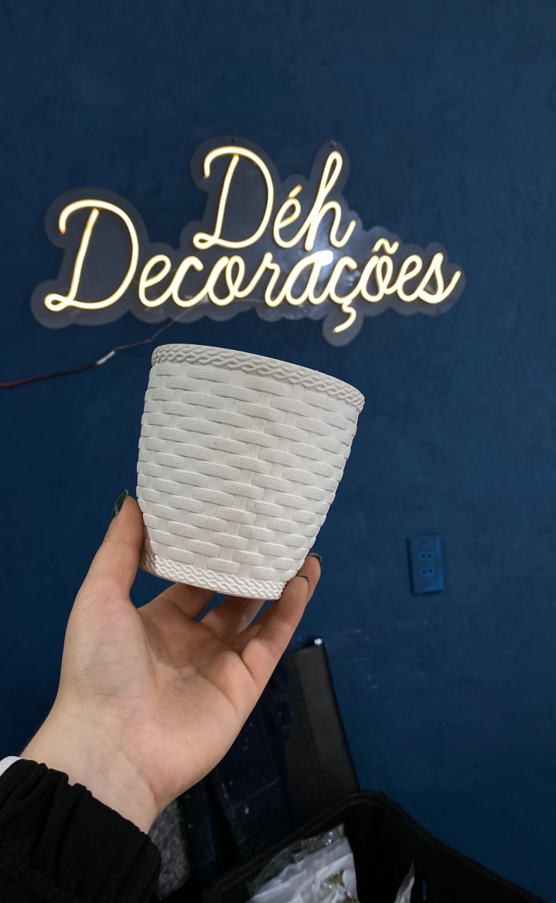 Vaso Pequeno Branco  - Déh Decorações 