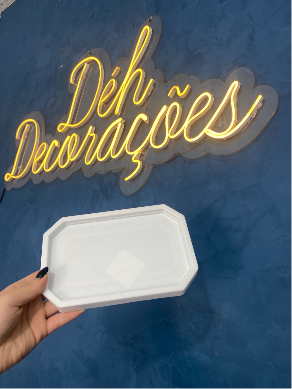 Bandeja Branca 5 - Déh Decorações 
