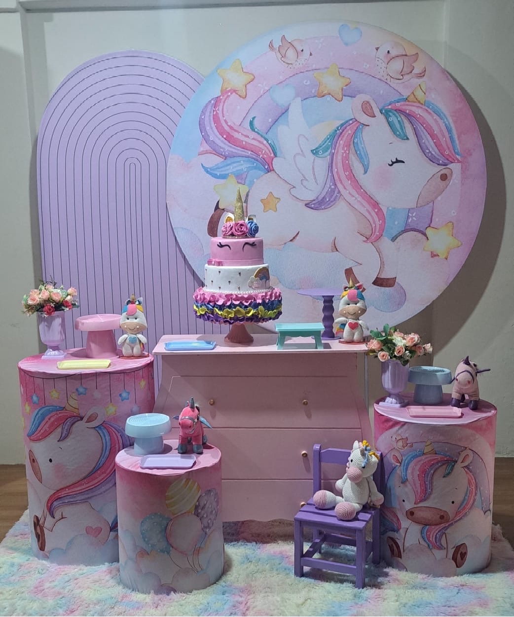 Unicórnio (Kit 4) - Déh Decorações 