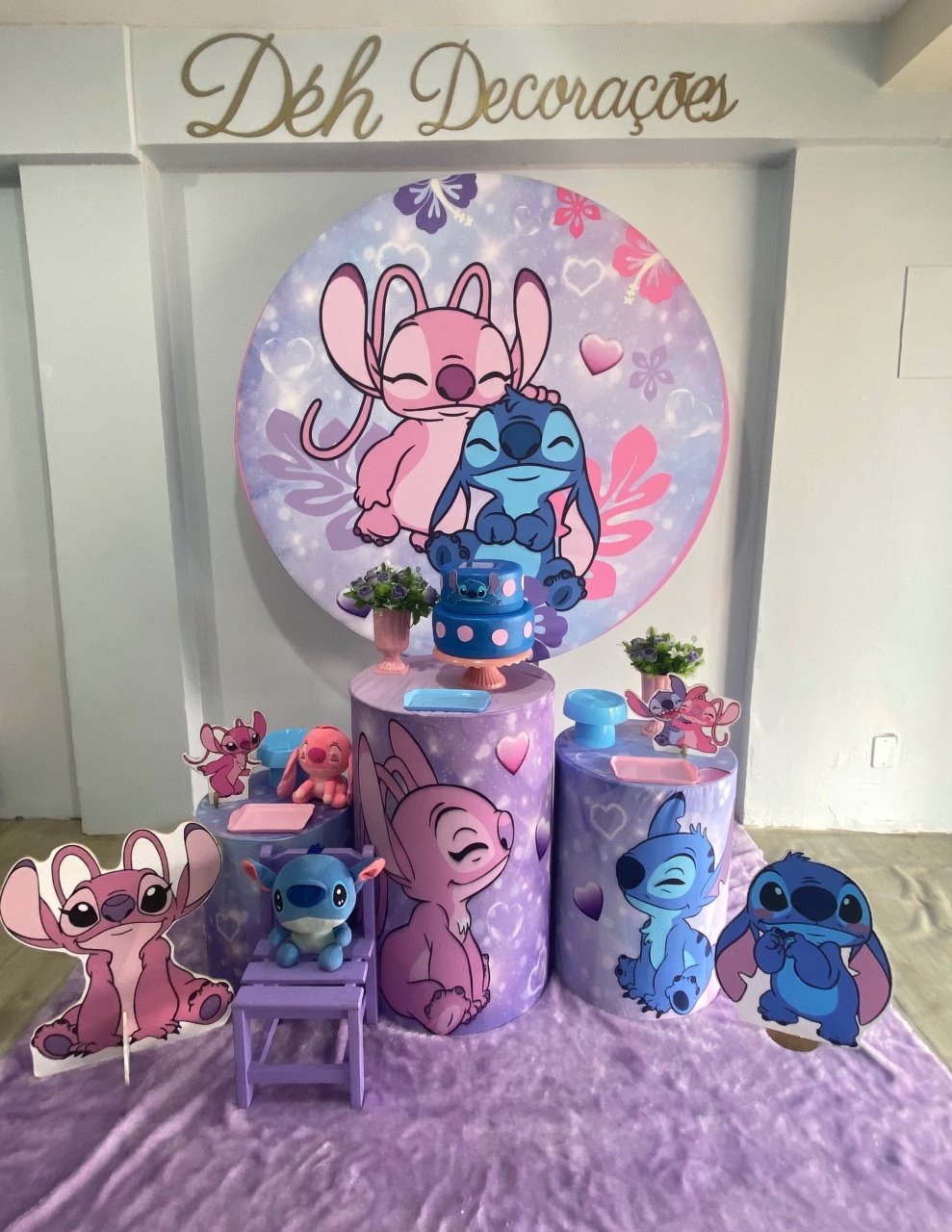 Stitch E Angel (Kit2) - Déh Decorações 