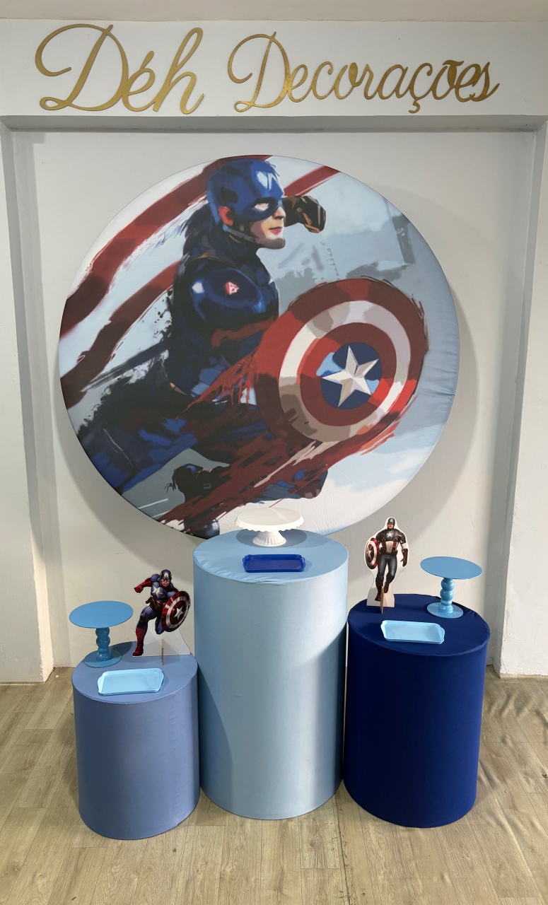 Captão América  (Kit 1) - Déh Decorações 