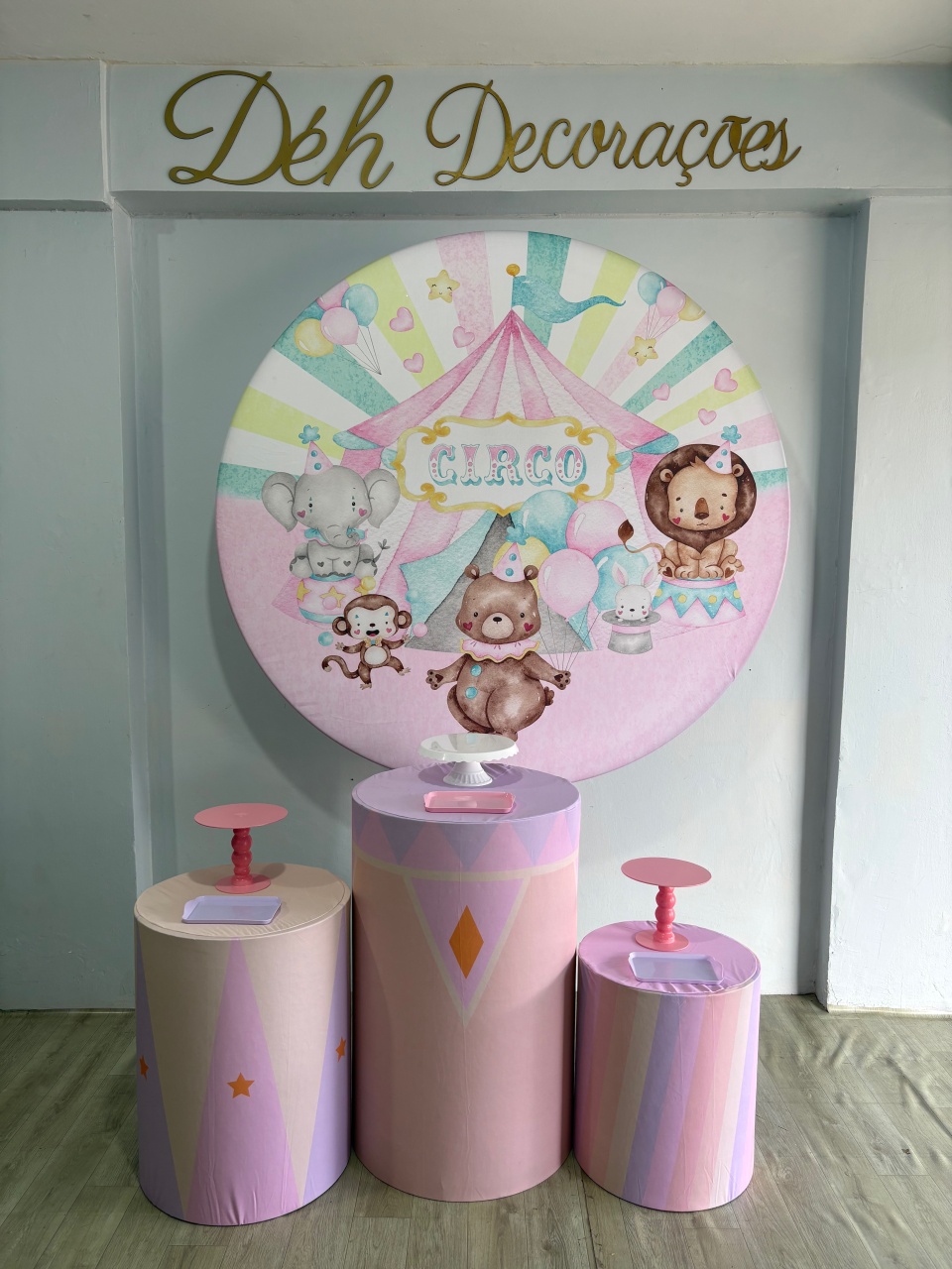 Circo Rosa (Kit 1)   - Déh Decorações 