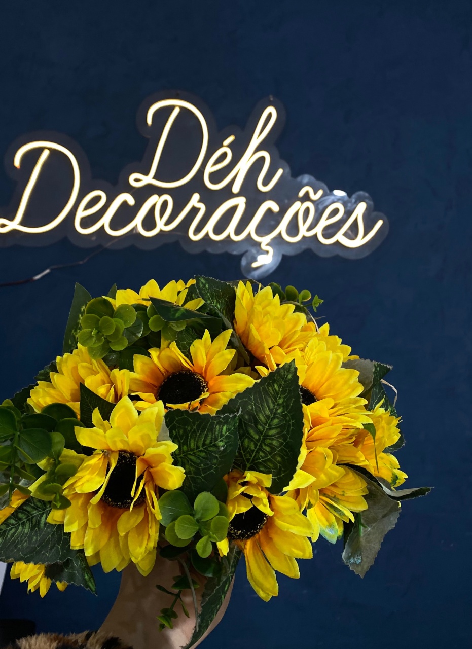 Arranjo de Flor Girassol  - Déh Decorações 