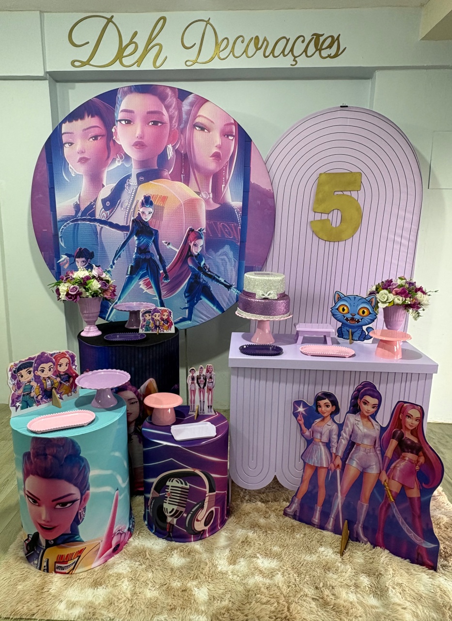 Huntrix Guerreiras Do K-Pop  (Kit 4) - Déh Decorações 