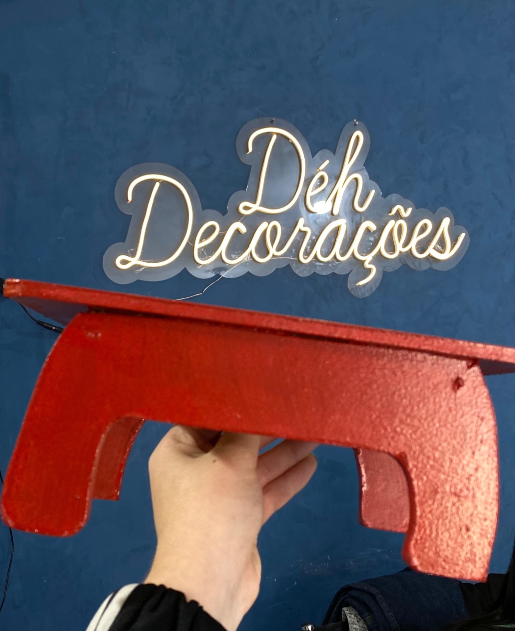Bandeja Vermelha 4 - Déh Decorações 