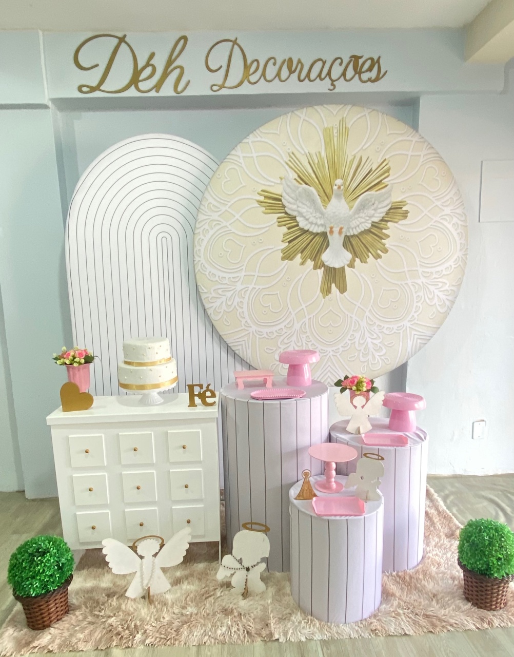 Batizado Menina (Kit 4) - Déh Decorações 