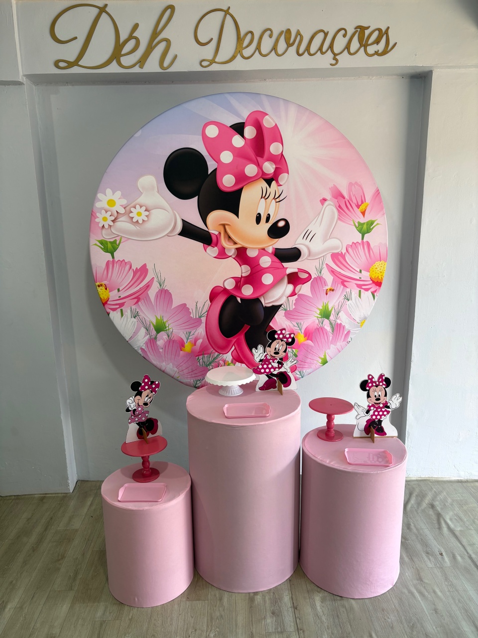 Minnie Rosa (Kit 1)  - Déh Decorações 