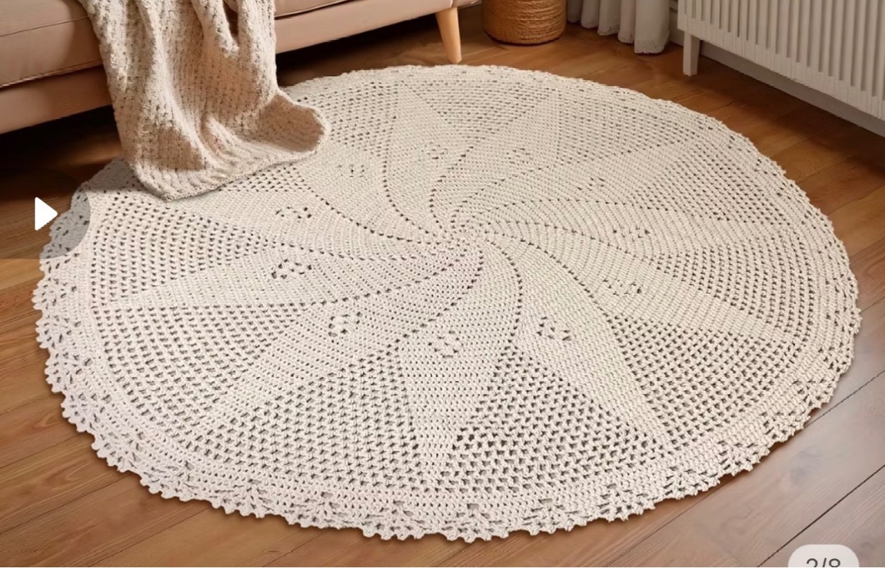 Tapete Crochê Redondo - Déh Decorações 