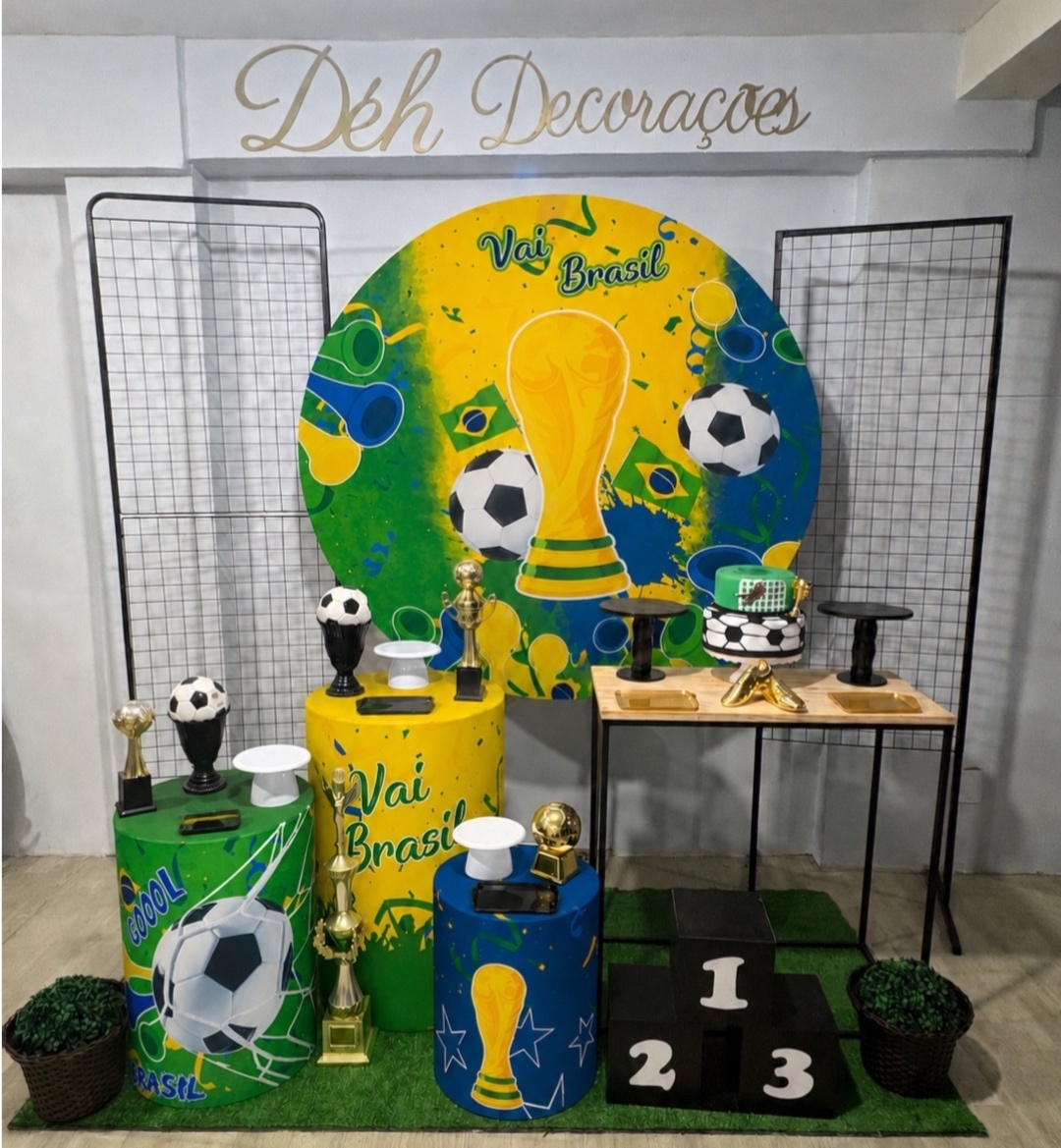 Copa - Vai Brasil ( Kit4) - Déh Decorações 