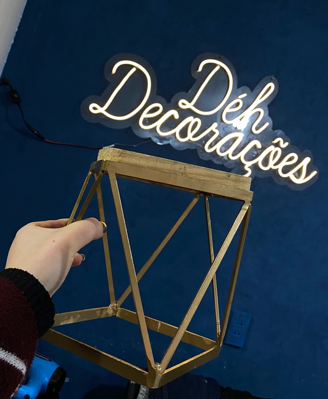 Bandeja Dourada 6 - Déh Decorações 
