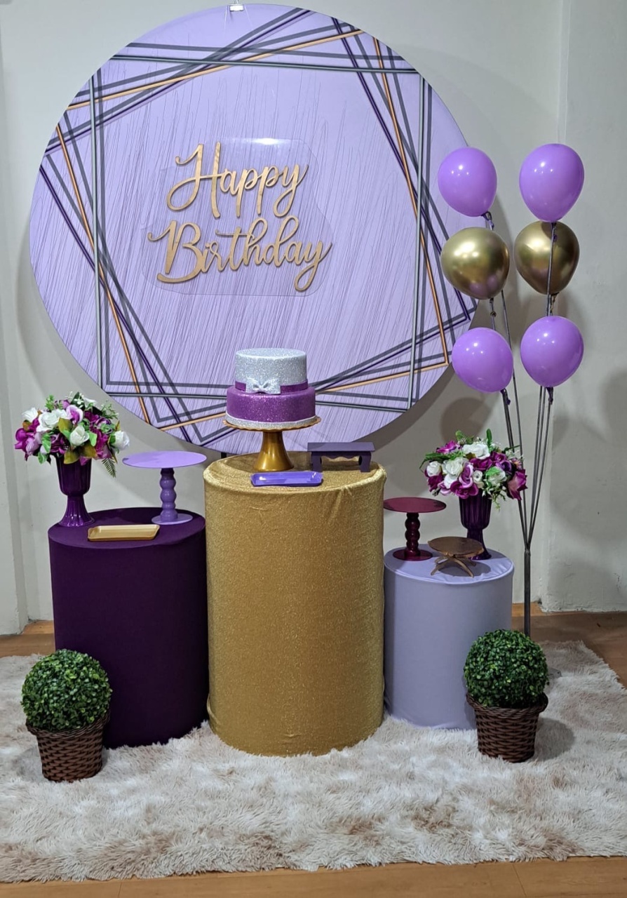 Lilas E Dourado (Kit 2) - Déh Decorações 