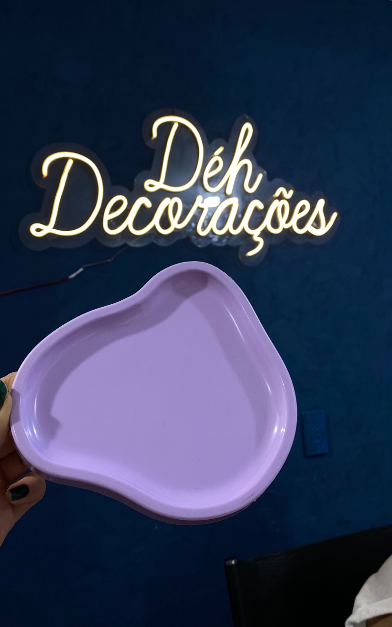 Bandeja Lilás 3  - Déh Decorações 