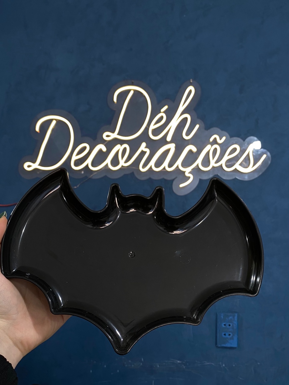 Bandeja Morcego Preto - Déh Decorações 