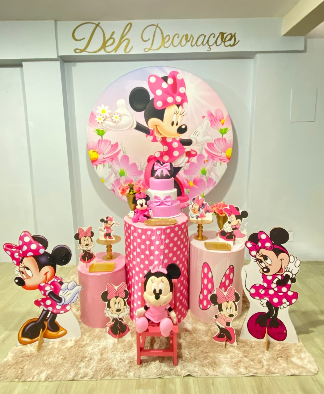 Minnie Rosa (Kit 2) - Déh Decorações 