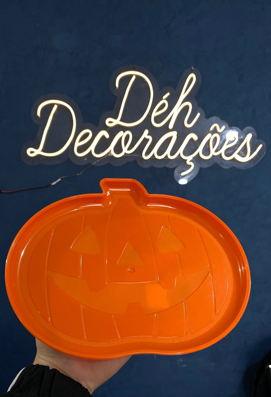 Bandeja Laranja Abobora - Déh Decorações 