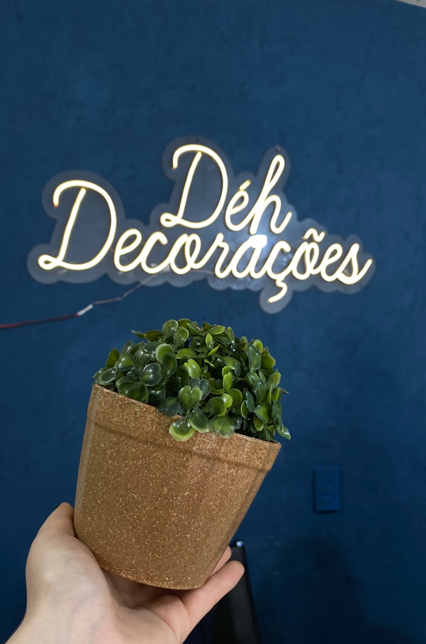 Vaso Marrom 2 Com Buchinho  - Déh Decorações 