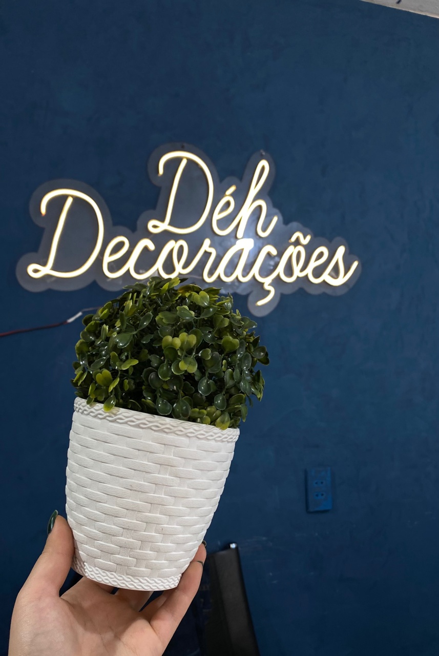 Vaso Branco Pequeno Com Buchinho  - Déh Decorações 
