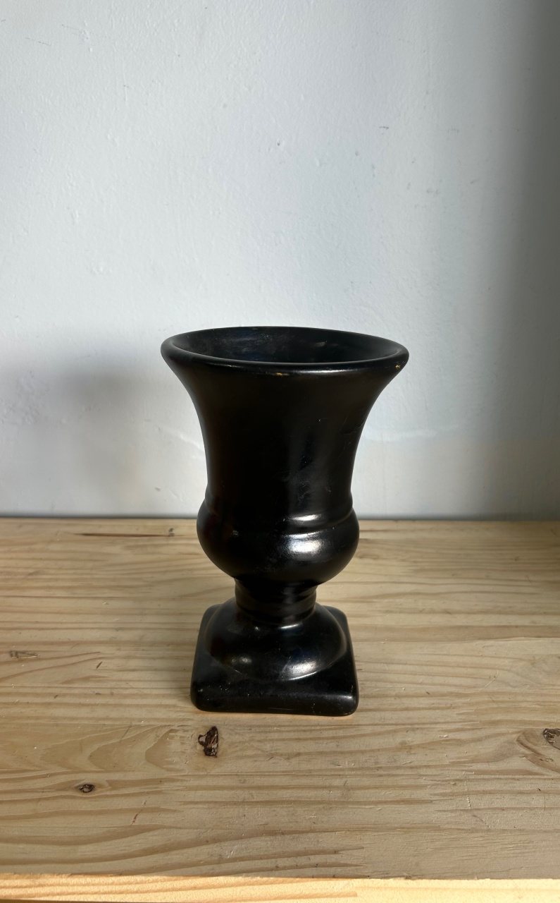 Vaso Preto Ceramica - Déh Decorações 