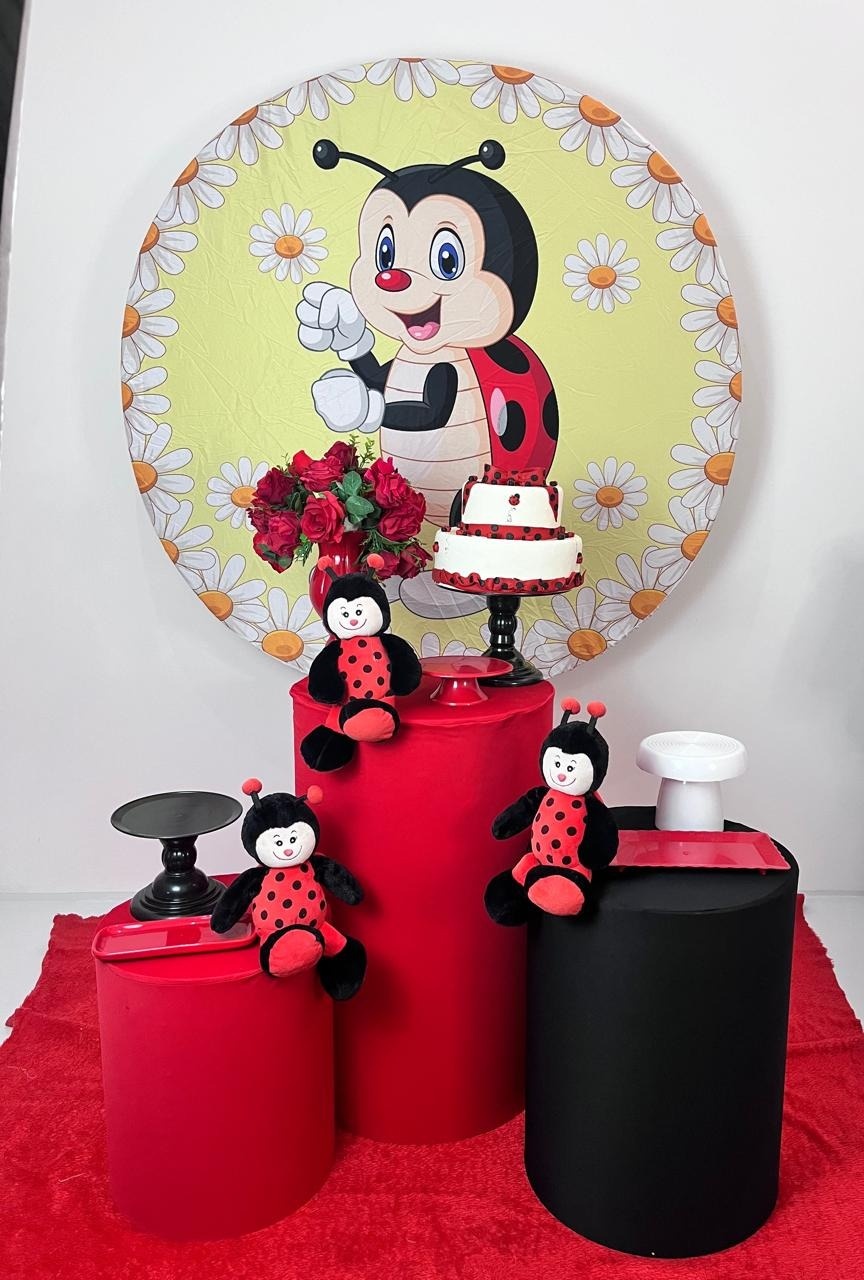 Alugue Decoração Tema Joaninha ( Modelo 1 )     - BGI FESTAS