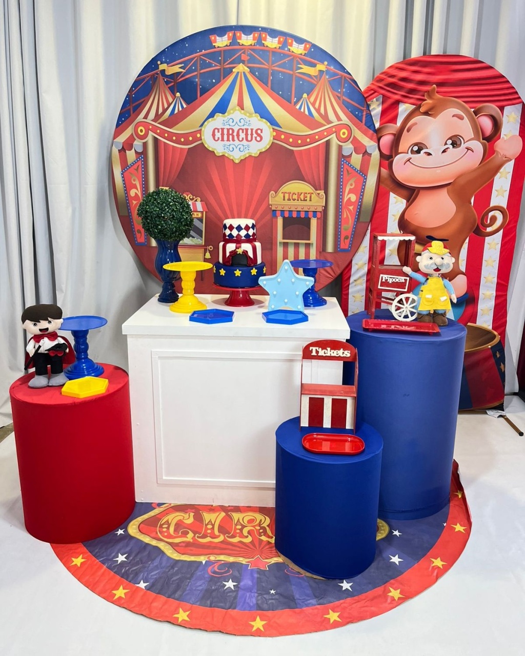 Alugue Decoração Tema Circo ( Modelo 3 )    - BGI FESTAS