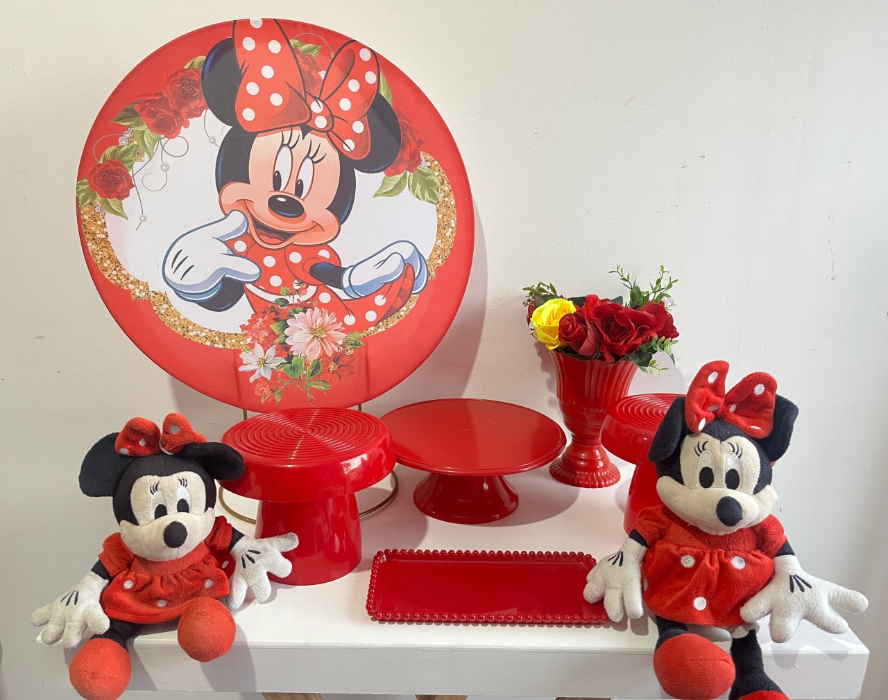 Kit Festa Na Mesa Minnei Vermelha 1 - BGI FESTAS