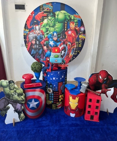 Alugue Decoração Tema Vingadores  ( Modelo 3 ) - BGI FESTAS