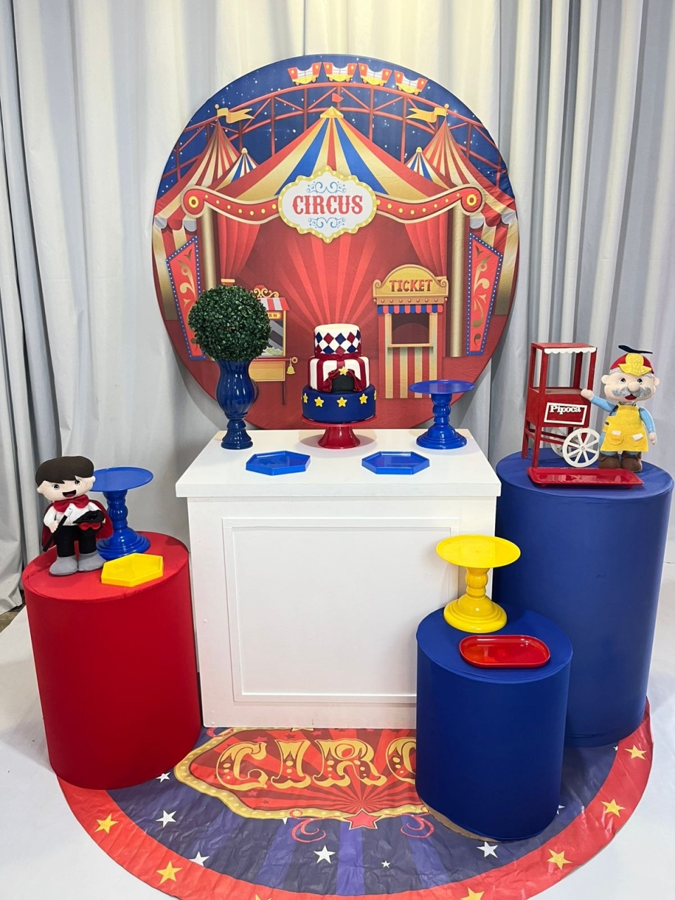 Alugue Decoração Tema Circo ( Modelo 2 )     - BGI FESTAS