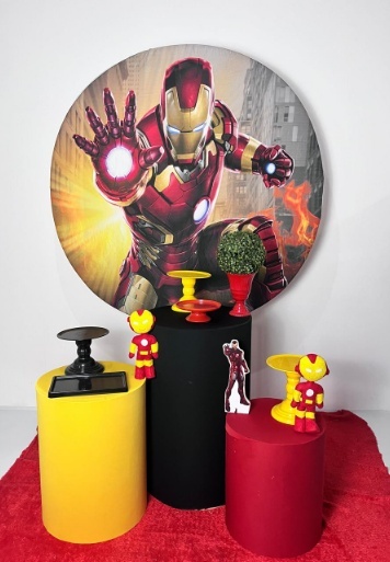 Alugue Decoração Tema Homem de Ferro (Modelo 1) - BGI FESTAS