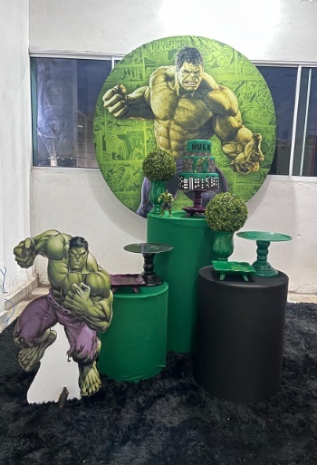 Alugue Decoração Tema Hulk   (Modelo 2) - BGI FESTAS