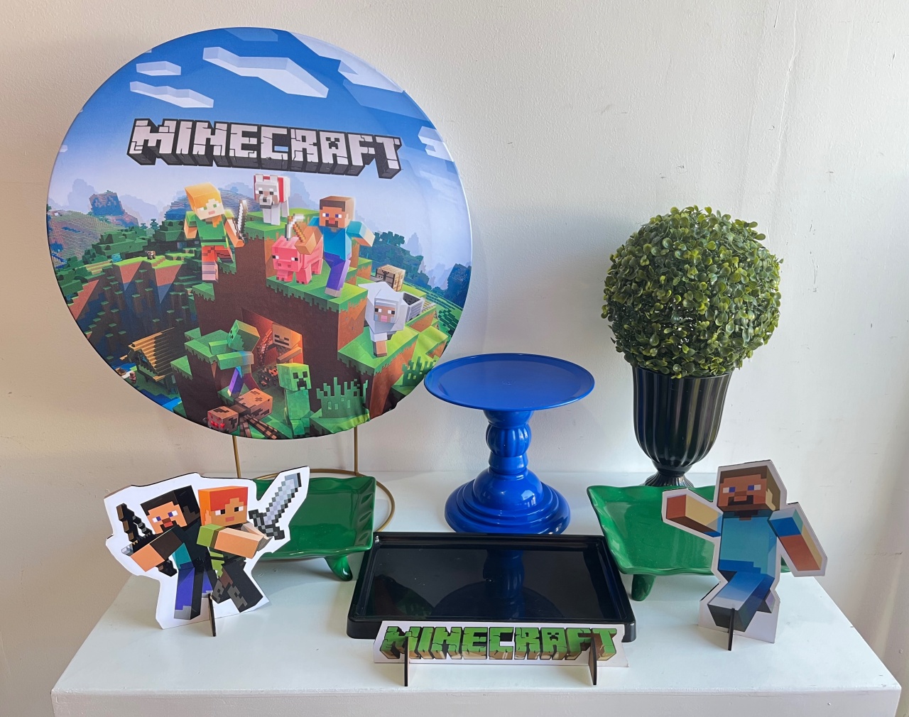 Festa Na Mesa Minecraft - BGI FESTAS
