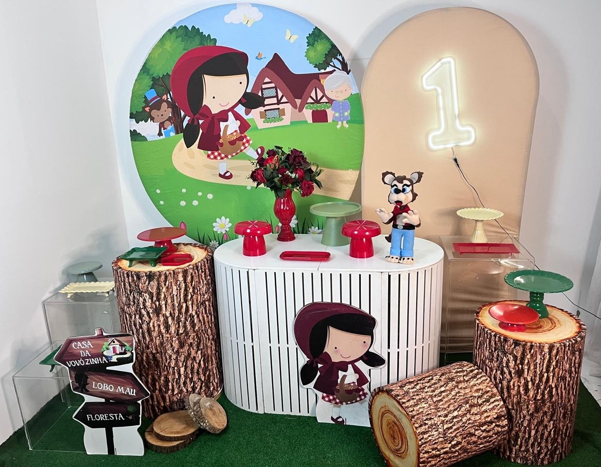 Alugue Decoração Tema Chapeuzinho Vermelho  ( Modelo 5)     - BGI FESTAS