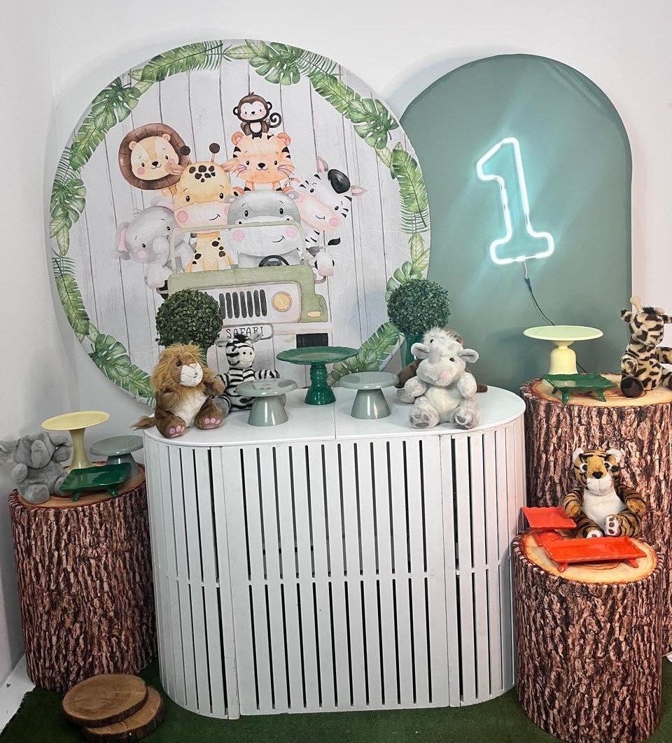 Alugue Decoração Tema Safari  ( Modelo 6 )        - BGI FESTAS