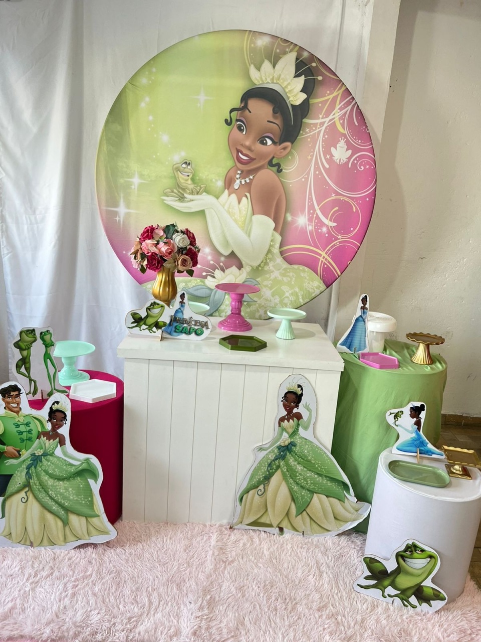 Alugue Decoração Tema Princesa E O Sapo (Modelo 2)  - BGI FESTAS