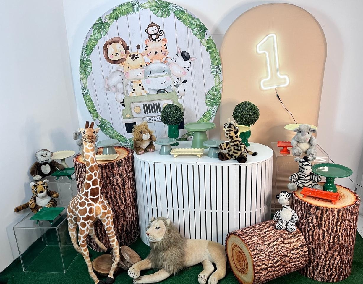 Alugue Decoração Tema Safari  ( Modelo 7 )         - BGI FESTAS