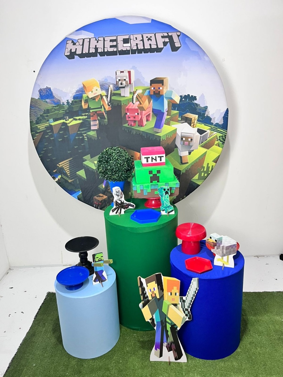 Alugue Decoração Tema Minecraft ( Modelo 1 ) - BGI FESTAS