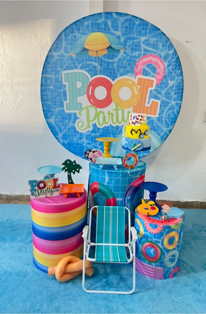 Alugue Decoração Tema Pool Party (Modelo 1)   - BGI FESTAS