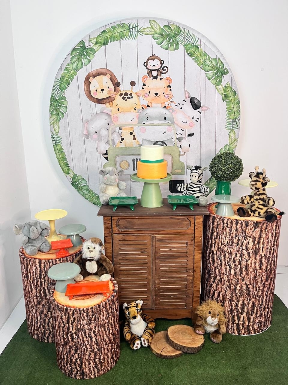 Alugue Decoração Tema Safari  ( Modelo 4 )       - BGI FESTAS