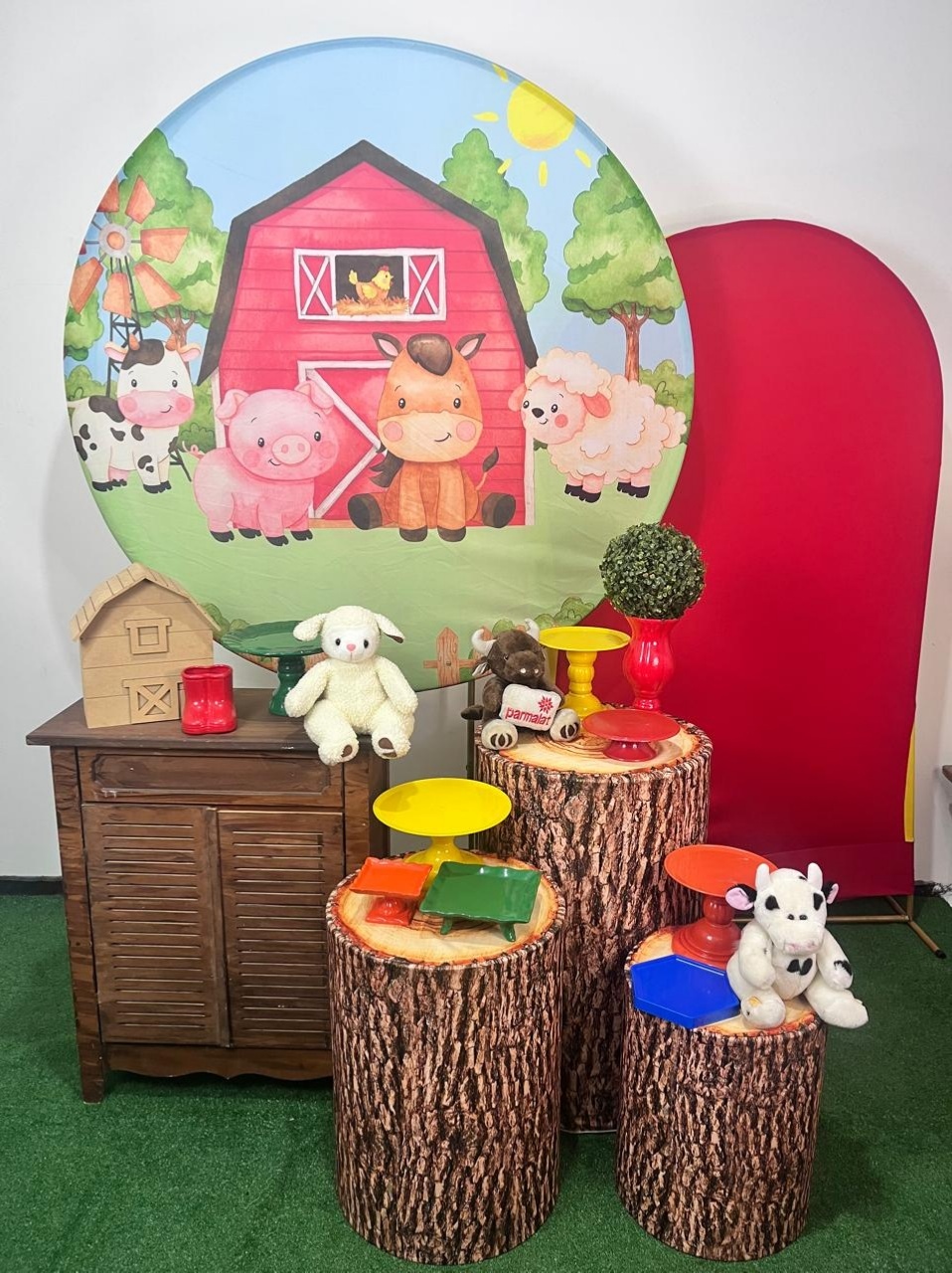Alugue Decoração Tema Fazendinha   ( Modelo 3)   - BGI FESTAS