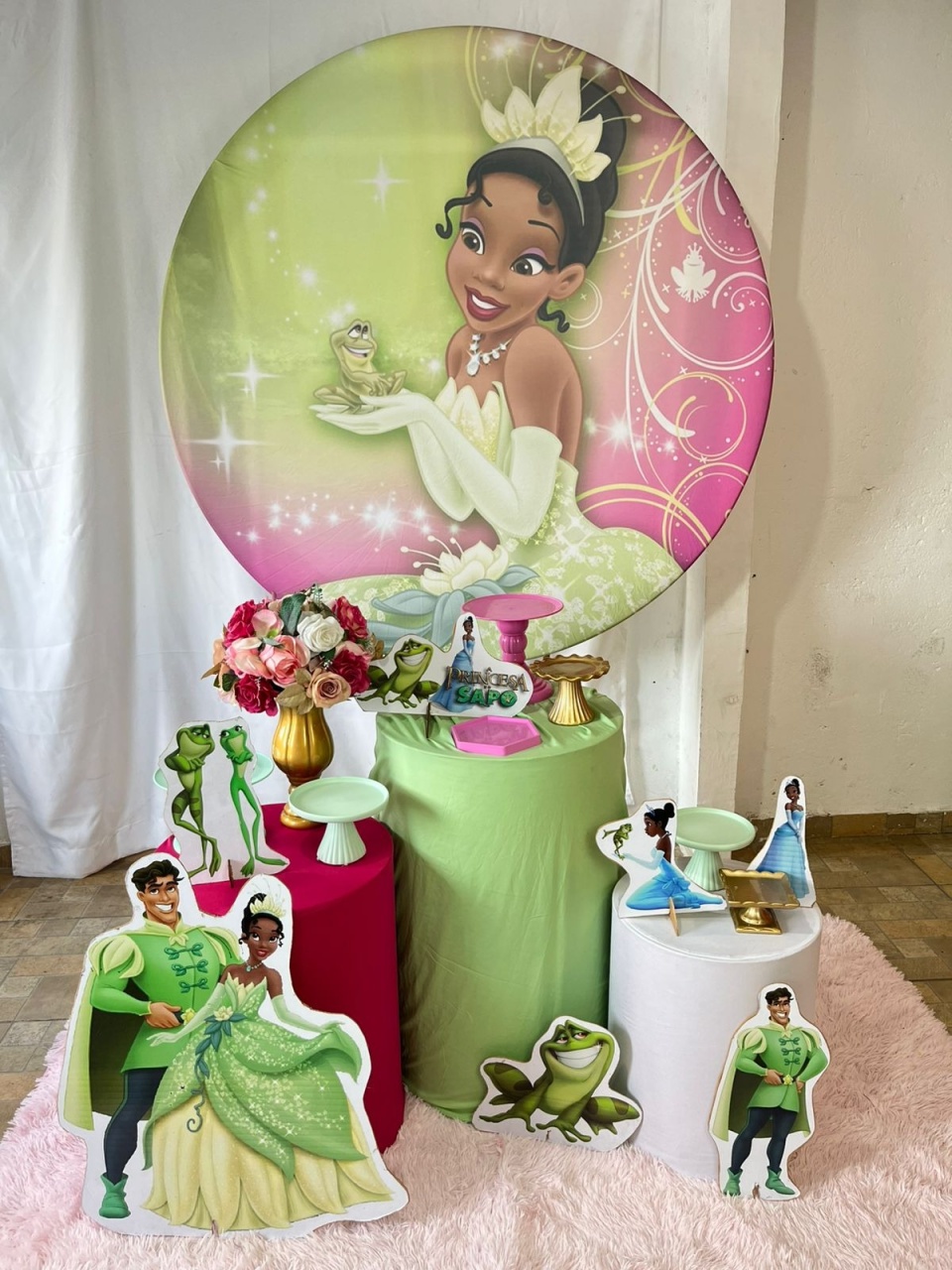 Alugue Decoração Tema Princesa E O Sapo (Modelo 1) - BGI FESTAS