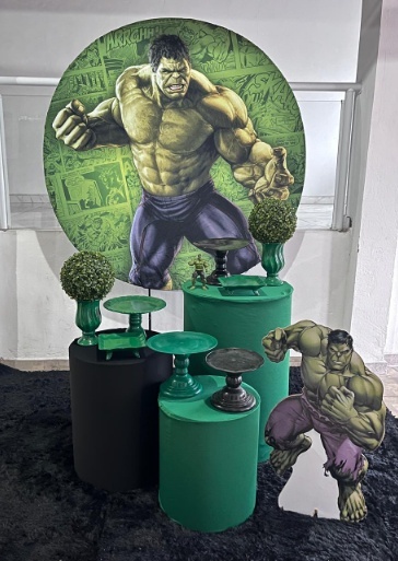 Alugue Decoração Tema Hulk ( Modelo 1)   - BGI FESTAS