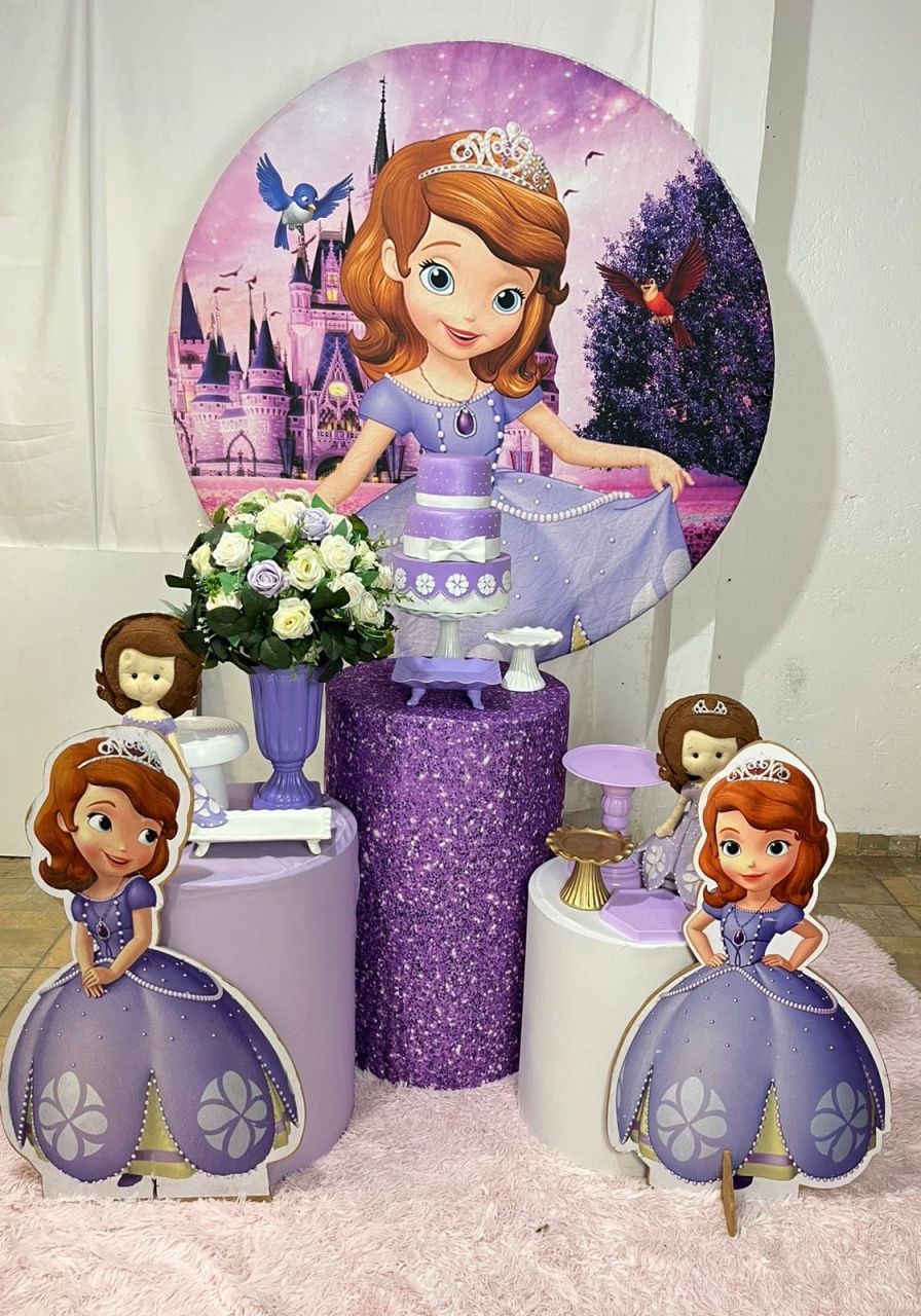 Alugue Decoração Tema Princesa Sofia ( Modelo 1 )   - BGI FESTAS