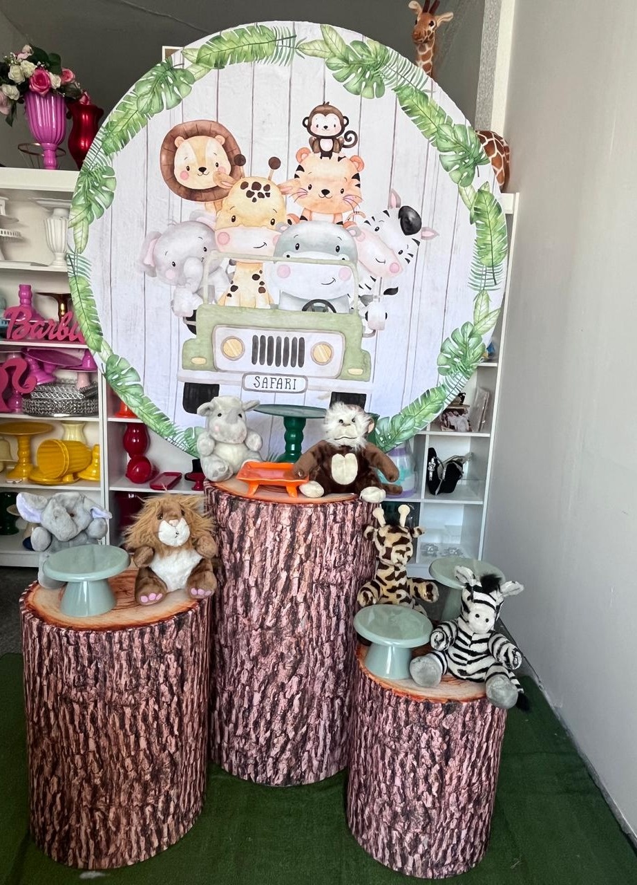 Alugue Decoração Tema Safari  ( Modelo 2 )     - BGI FESTAS