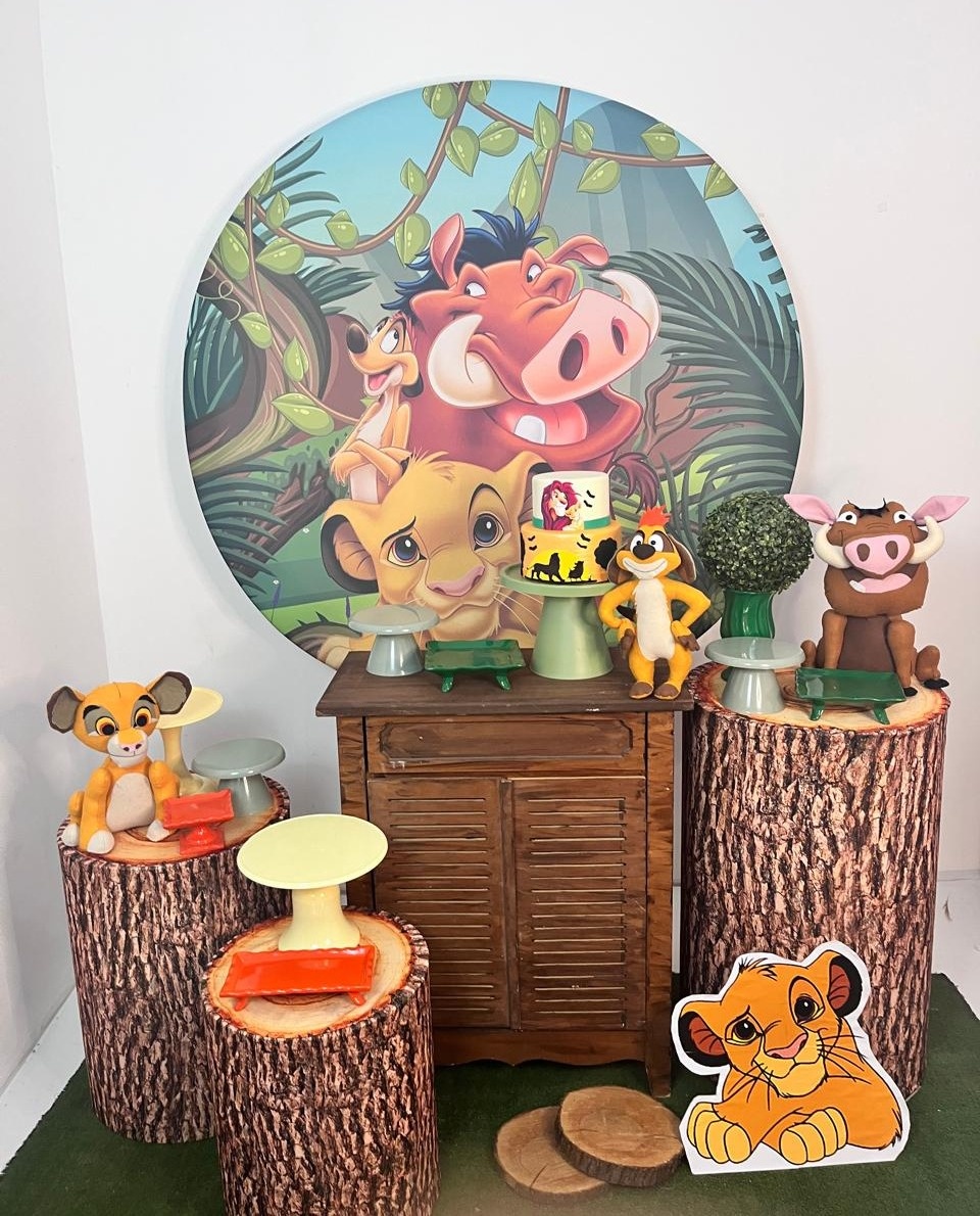 Alugue Decoração Tema Rei Leão  ( Modelo 2 )    - BGI FESTAS
