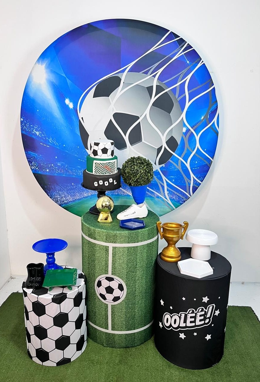 Alugue Decoração Tema Para Festa Futeboltecido (Modelo 1)    - BGI FESTAS