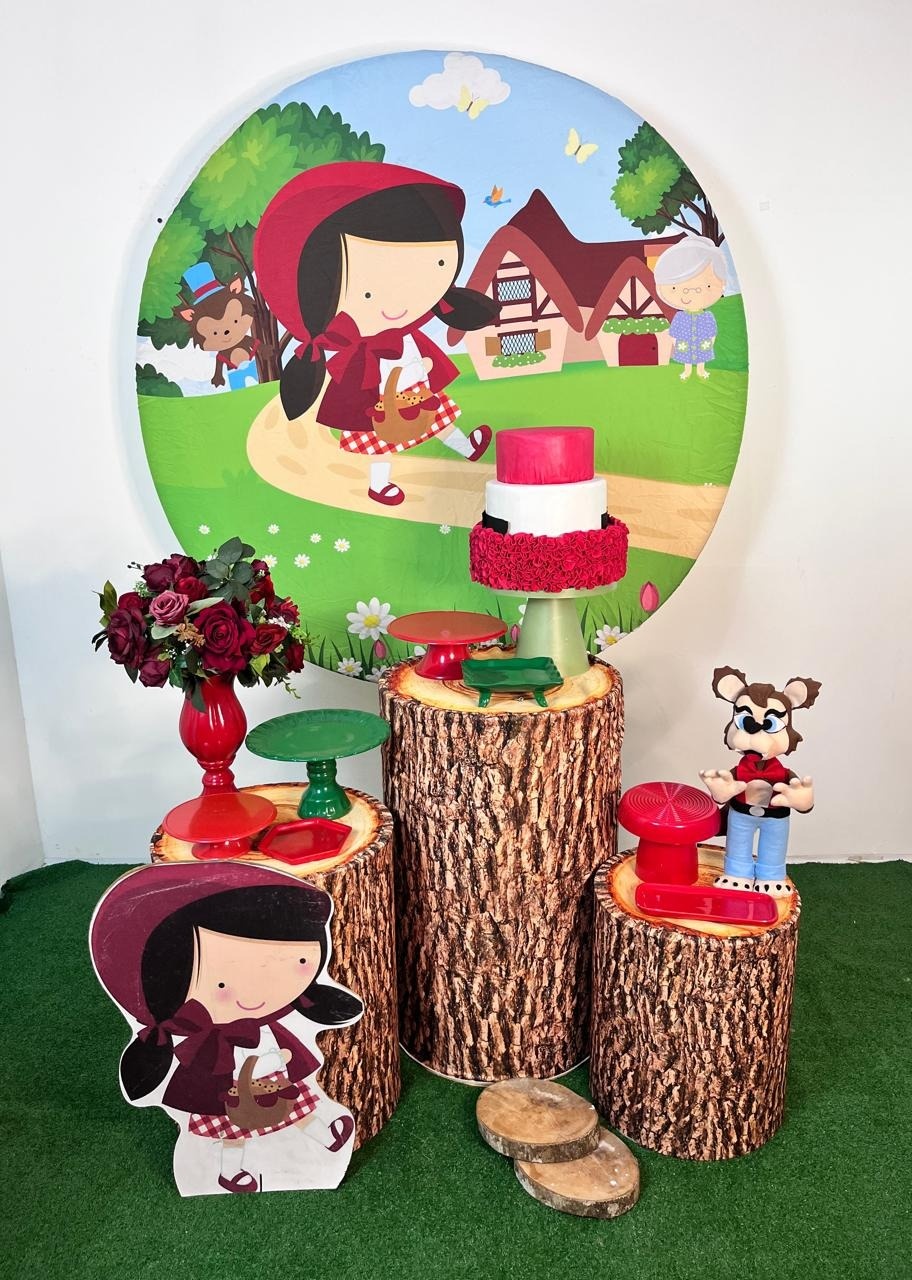 Alugue Decoração Tema Chapeuzinho Vermelho  ( Modelo 1 )    - BGI FESTAS