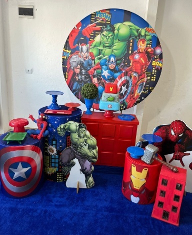 Alugue Decoração Tema Vingadores  ( Modelo 5 )   - BGI FESTAS