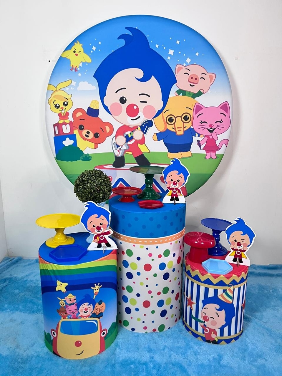 Alugue Decoração Tema Palhaço Plimplim (Modelo 1) - BGI FESTAS