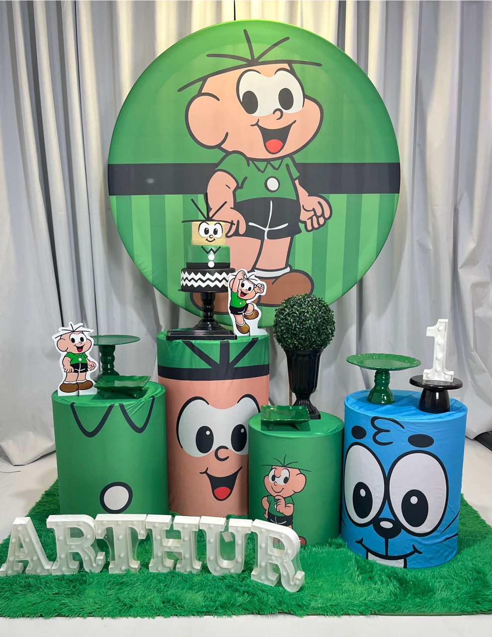 Alugue Decoração Tema Cebolinha (Modelo 2) - BGI FESTAS